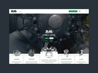 Webové stránky pre strojársku firmu ZLKL