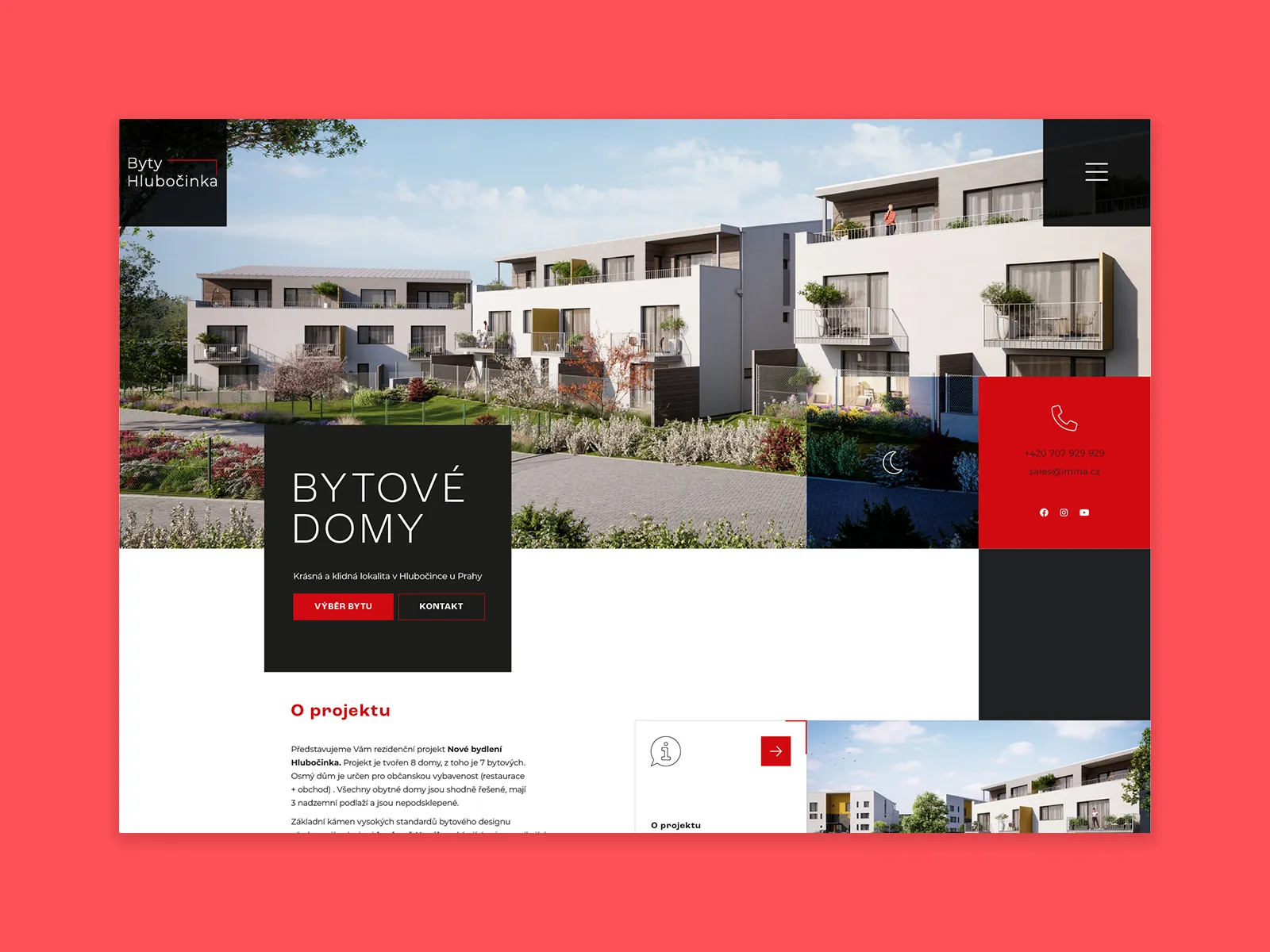 Webové riešenie na prenájom bytov