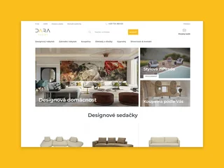 Tvorba designového eshopu DARA DESIGN