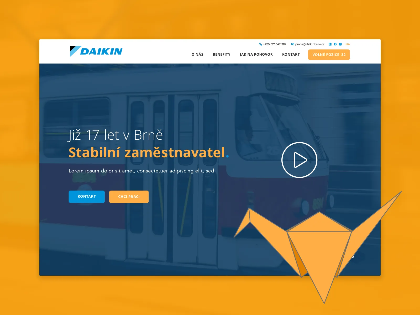 Kariérny web pre firmy Daikin