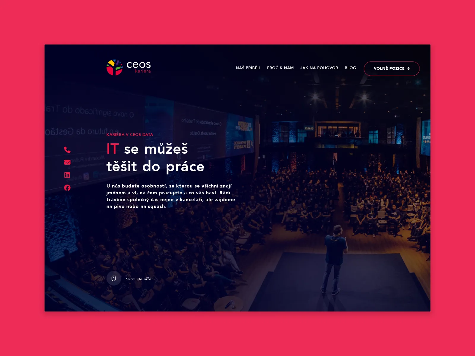 Vytvorenie kariérneho webu Ceos Data