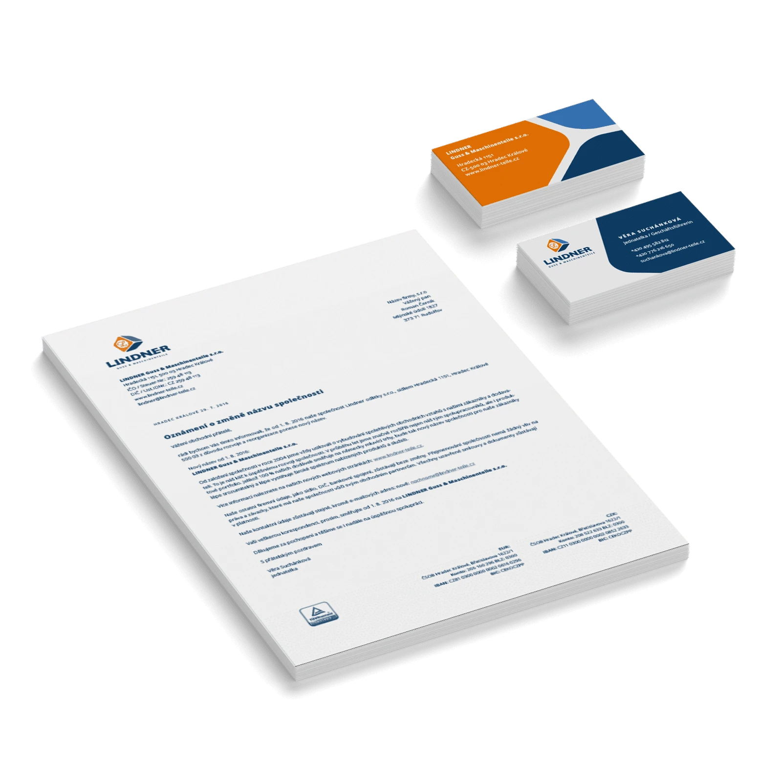 Vytvorenie firemného štýlu Lindner
